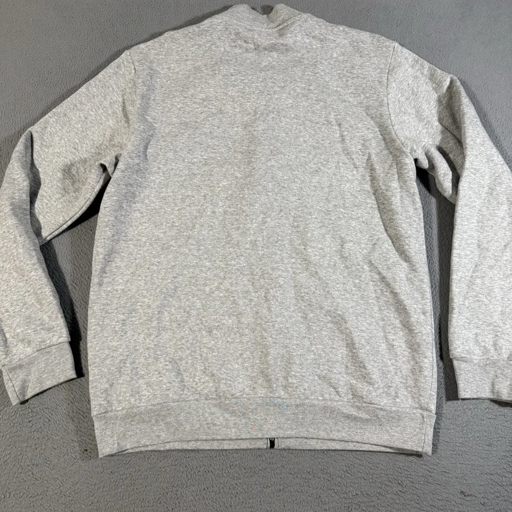 Adidas‎ Men's Full Zip Crew Sweatshirt Size Large Gray